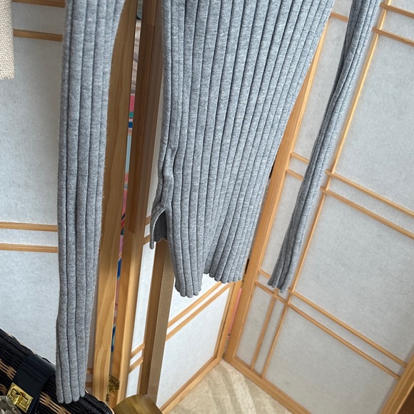 Acne Studios Light Gray Ribbed Crew Neck Sweater - Picture 5 of 10